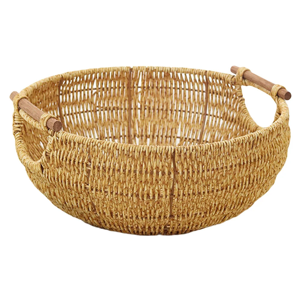 

Decorative Woven Basket Imitation Rattan Basket Multi-purpose Storage Basket