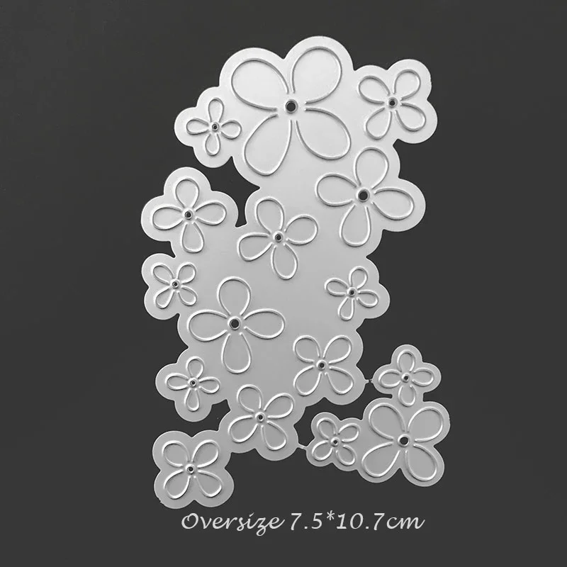 3D Flower Metal Cutting Dies - Round Floral Die Cuts For Card Making And Scrapbooking