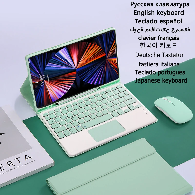 Keyboard For Funda Samsung Galaxy Tab S6 Lite 2022 Case 10.4 Keyboard Case For Galaxy Tab S6 Lite Case Touchpad Keyboard Teclado