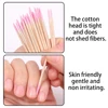1/2/5/10Pc Nails Wood Cotton Swab Clean Sticks Bud Tip Wooden Cotton Head Manicure Detail Corrector Nail Polish Remover Art Tool 5