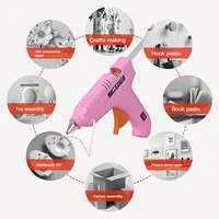 70W Hot Melt Glue Gun With 7MM Transparent Glue Stick Mini Gun Home Electric Heat Temperature Gun Repair Tool Special Stick Set 2