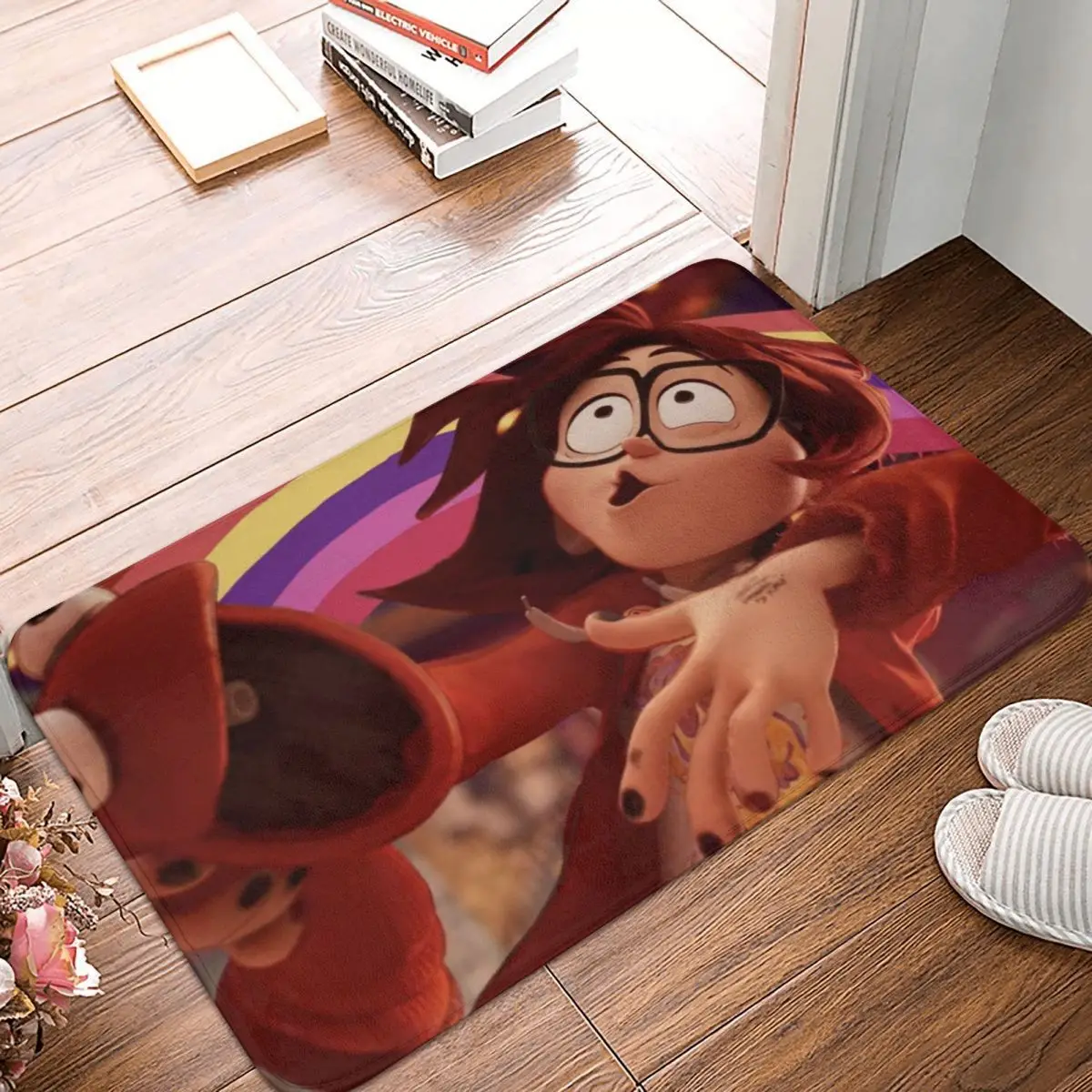 

Игрушка насекомое Противоскользящий Придверный коврик для кухни, мат для митчей, в сравнении с машинами, напольный ковер, ковер для входной двери, домашний декор