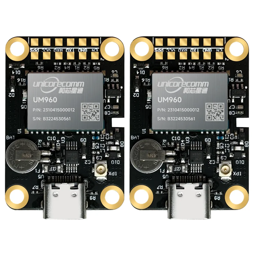 Module GPS UM960 WTRTK-960 Or avec boussole intégrée, navigation précise pour drone et robot