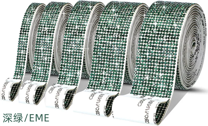 Self-Adhesive Crystal Rhinestone Ribbon for DIY Crafts and Decorations