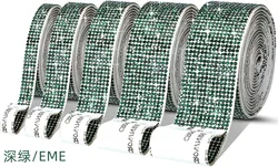 Self-Adhesive Crystal Rhinestone Ribbon for DIY Crafts and Decorations (Dark green)