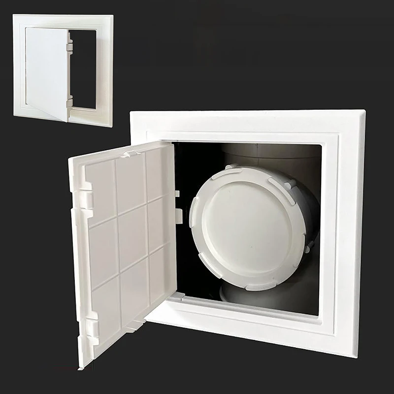 1pc Access Panel Inspection Hole ABS Access Doors Wall Ceiling White Hatch Cover Universal Plastic Push-Type Inspection Port access panel