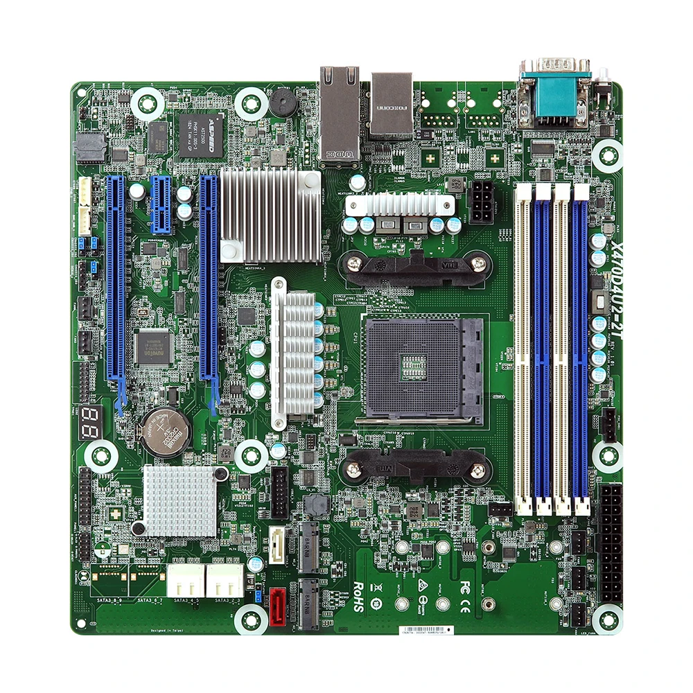 X470D4U2-2T Server Motherboard For ASRock Rack AM4 PGA1331 IPMI DDR4 Support Ryzen2/3 High Quality 4 X470D4U2-2T Server Motherboard For ASRock Rack AM4 PGA1331 IPMI DDR4 Support Ryzen2/3 High Quality - Image 2