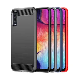 Durable Shockproof Silicone Phone Cover for Galaxy A80 (Blue)