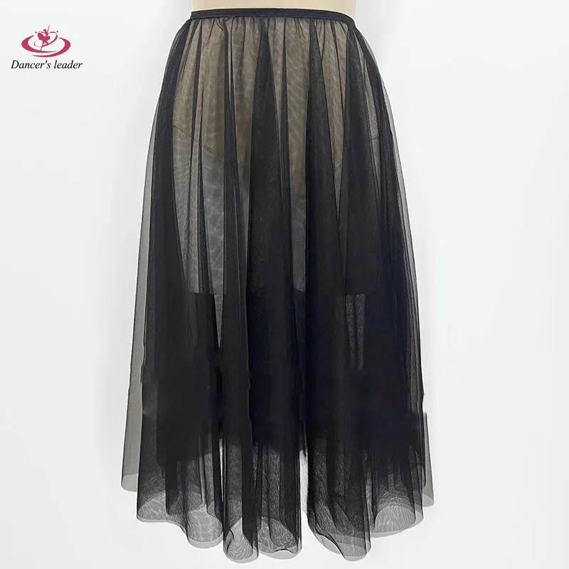 

Балетная короткая юбка, двухслойная Репетиционная юбка, 11 танцевальных юбки, юбка для гимнастики, женское балетное платье, Lyrical юбка