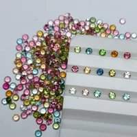 Factory Price Small Size Loose Gemstone Colorful 2.0-3.0mm Round Brilliant Cut Natural Tourmaline For Jewelry Making 2