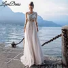 Customized Boho Long Sleeves Wedding Dresses 2025 White Dots Appliques Lace Bridal Gowns Tulle Beach Bohemian Party Floor Lenth 1
