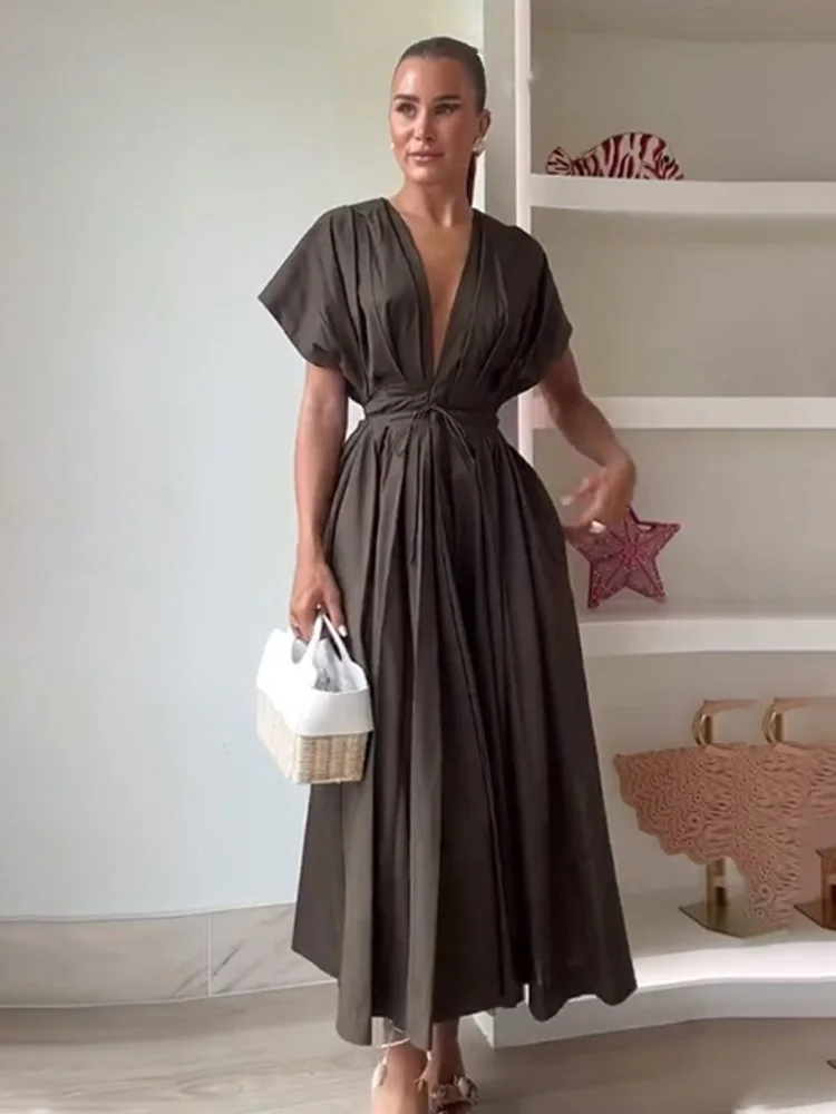 HH الصيف امرأة الدانتيل مطوي واحدة الصدر تصميم ميد...