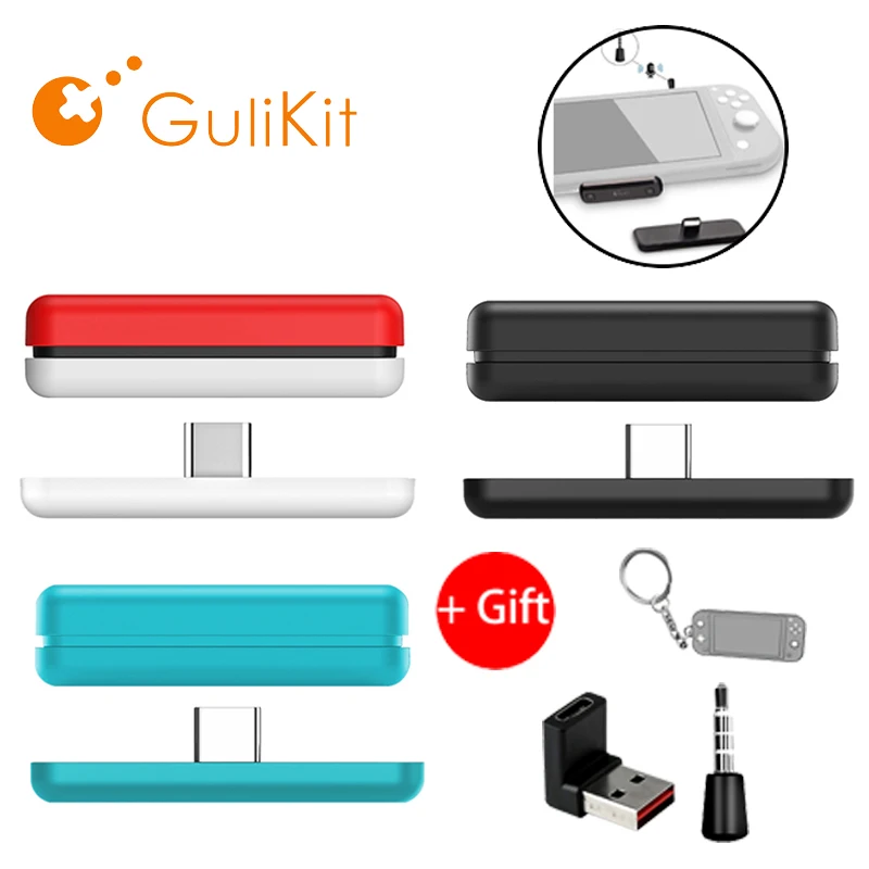 

Bluetooth-адаптер GuliKit NS07 с микрофоном для Nintendo Switch Lite PS4 PS5