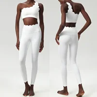 Women Two Pieces Fitness Yoga Set Buttery Soft Running Gym Suit Breathable Quick Dry Sportswear Female Strwetchy Workout Clothes - Image 2