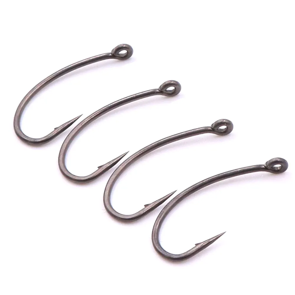 Lot De 30 Bas De Ligne Pour La Carpe - Hameçons Taille 7 - Tresse 20 LBS - Gris - Neufs