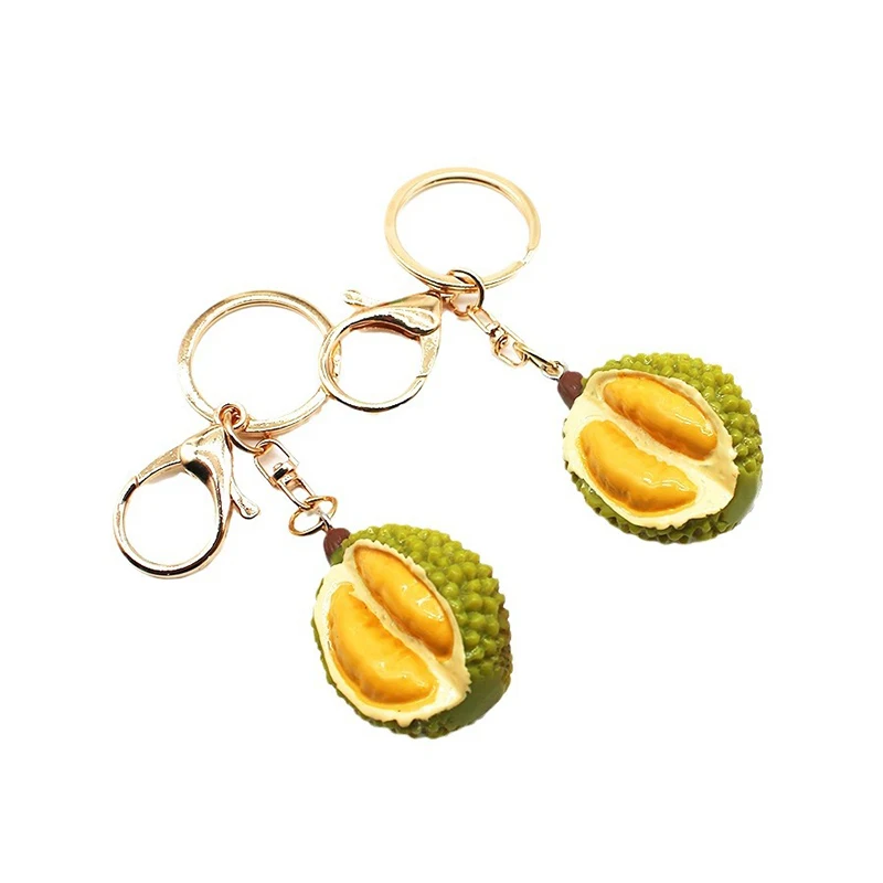 Kreative Simulation Obst Durian Schlüsselbund Lustige Kleine Anhänger Auto Schlüssel Ring Tasche Anhänger Rucksack Hängen Dekorationen Geschenke – Detail 7
