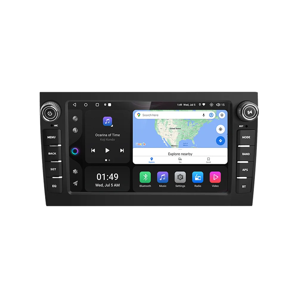 Kapud ڵ  ȵ̵ 12 GPS ׺̼ DSP CarPlay ڵ Ƽ̵ ÷̾ ׷  ī̿ 955 957 GTS 2003-2010