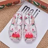 Mini Melissa New Style Valentine's Day Children Summer Roma Sandals Heart Design Girl Fashion LOVE Jelly Shoes Kids Beach Sandal 6