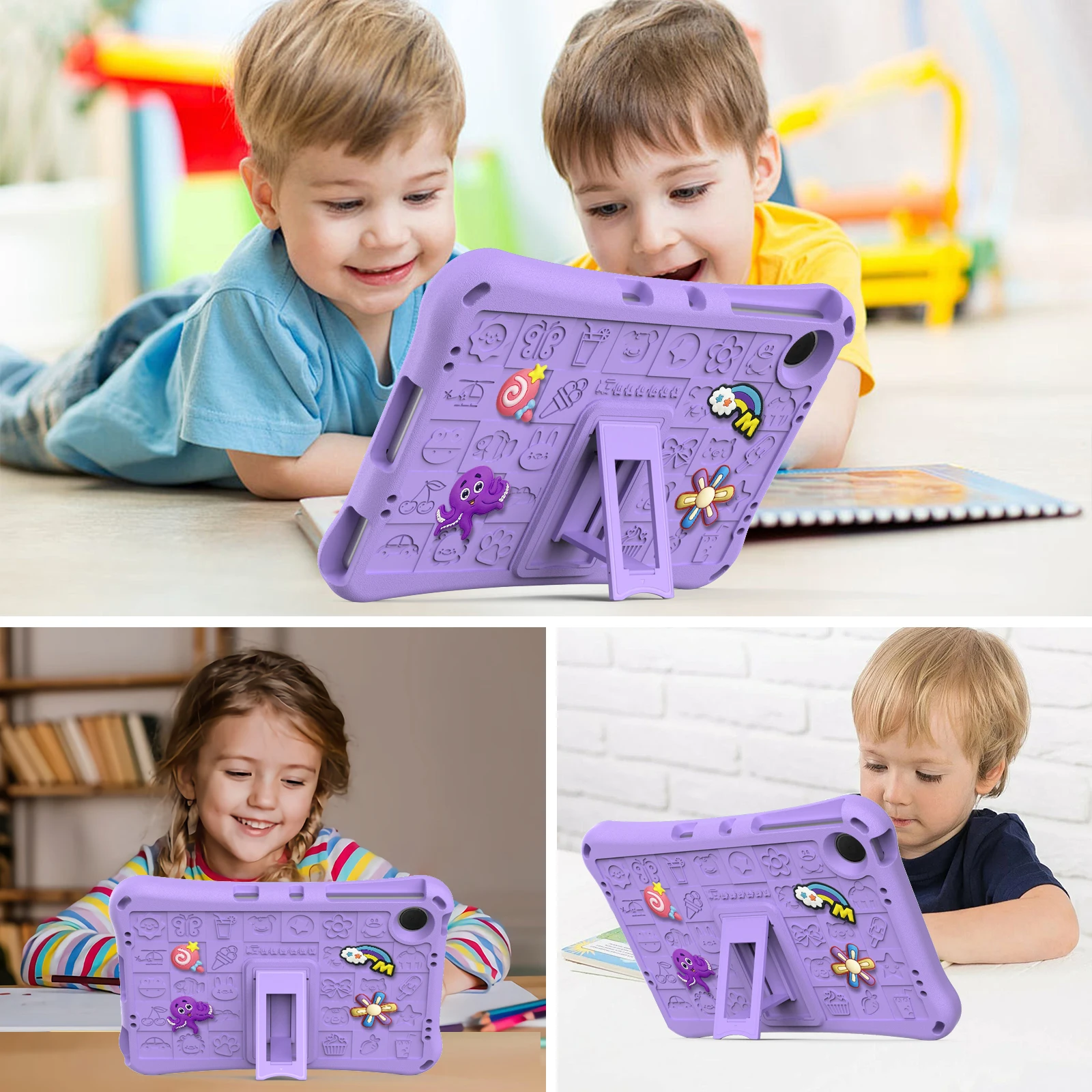 Durable Nontoxic EVA + PC Drop-proof Shockproof Protective Tablet Cover