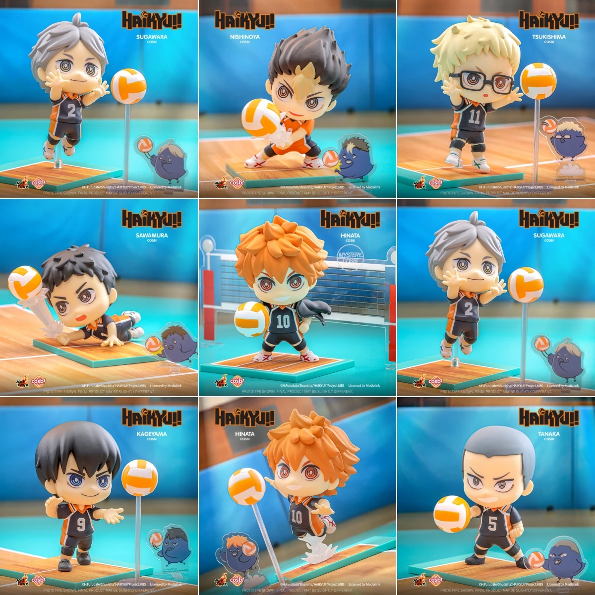 OFFICIAL Hot Toys Haikyuu!! Cosbi Collection Blind Box Hinata