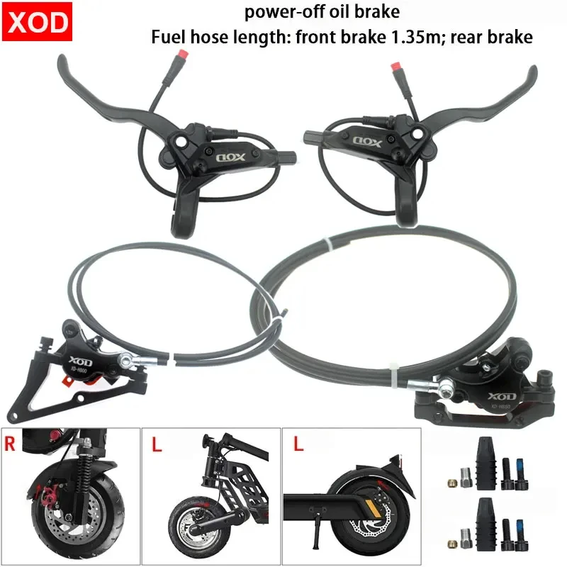 

E-Bike MTB Hydraulic Disc brake Set Aluminum Alloy Electric bike Scooter Power Control Shifter cut power off Bicycle Brakes