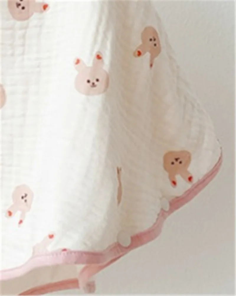Baby Bear Swaddle Wrap Summer Windproof Multifunctional Baby Blanekt Soft Cotton Cloark Cape Hooded Bath Towel Stroller Blanket 6