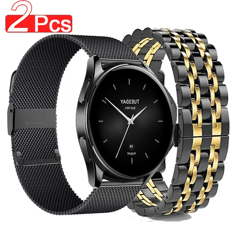

Metal Watch Strap for Xiaomi Watch S1 Active S2 42mm 46mm Smart Watch Stainless Steel Bracelet for Mi Watch Color 2 wristband