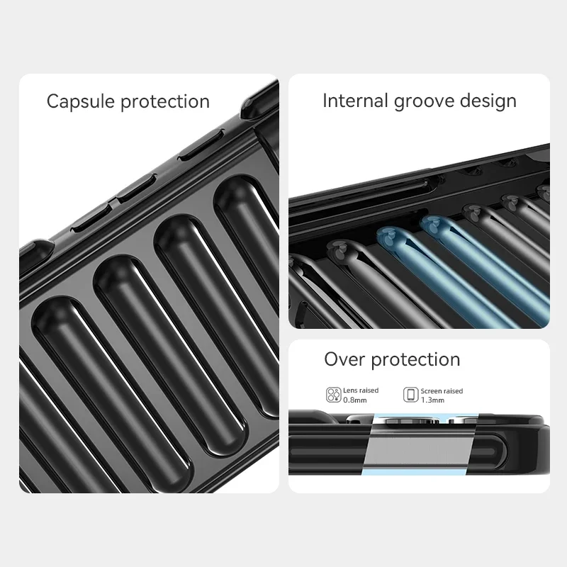 Vibrant Candy Color Capsule Soft Shell Seismic Protective Case