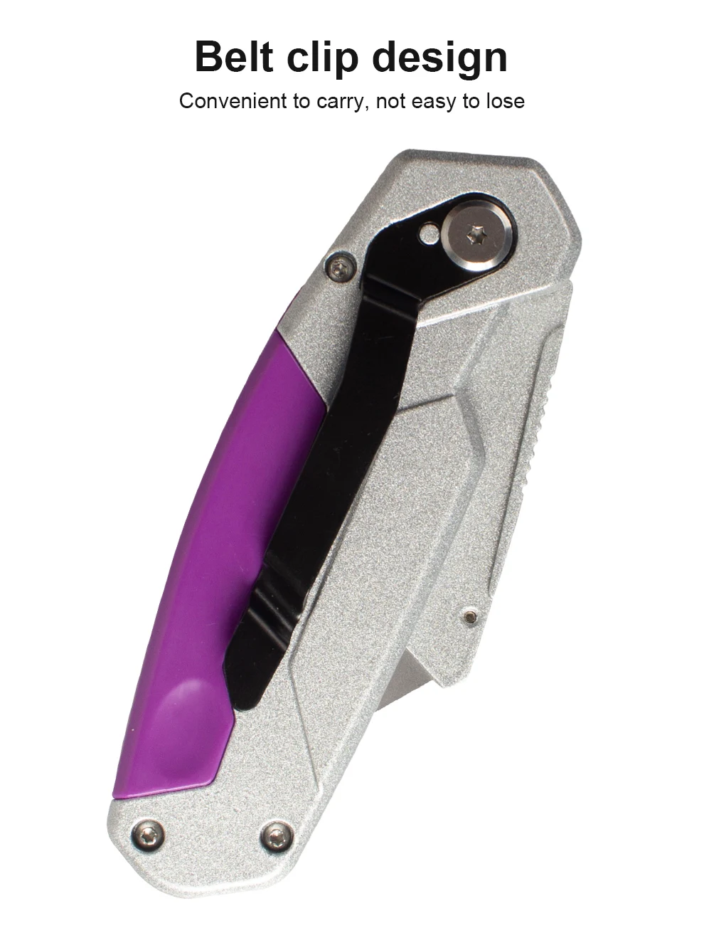 Faltbares Universalmesser mit Schraubendreher, Robustes SK5-Messer, Tragbares Taschenmesser für Kartonschneiden & DIY-Reparaturen – Detail 12