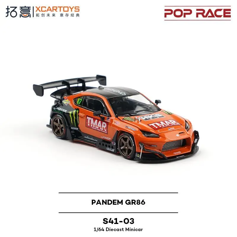 POP RACE1/64 토요타 팬뎀 GR 86 슈퍼카 람보르기니, 콘타쉬 LPI800-4 합금 다이캐스팅 자동차 모델