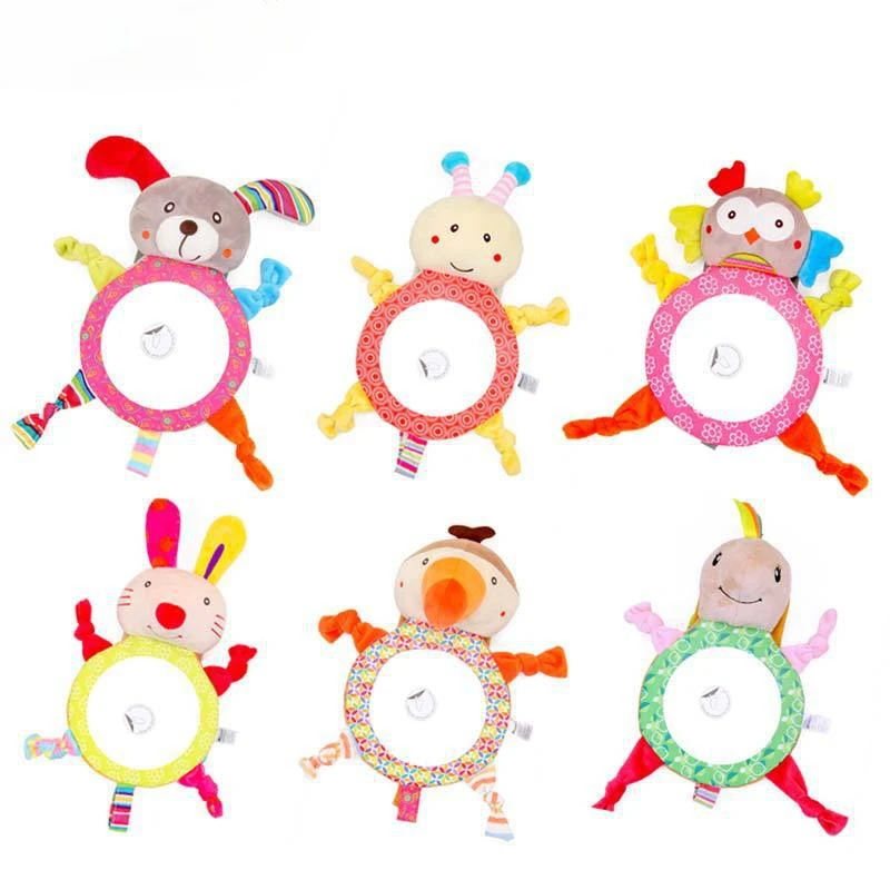 

Stuffed Plush Baby Rattles Baby Toy Toddler Car Seat Fish Mirror Infant Stroller Hanging Newborn Educational Toy 0-36 Months