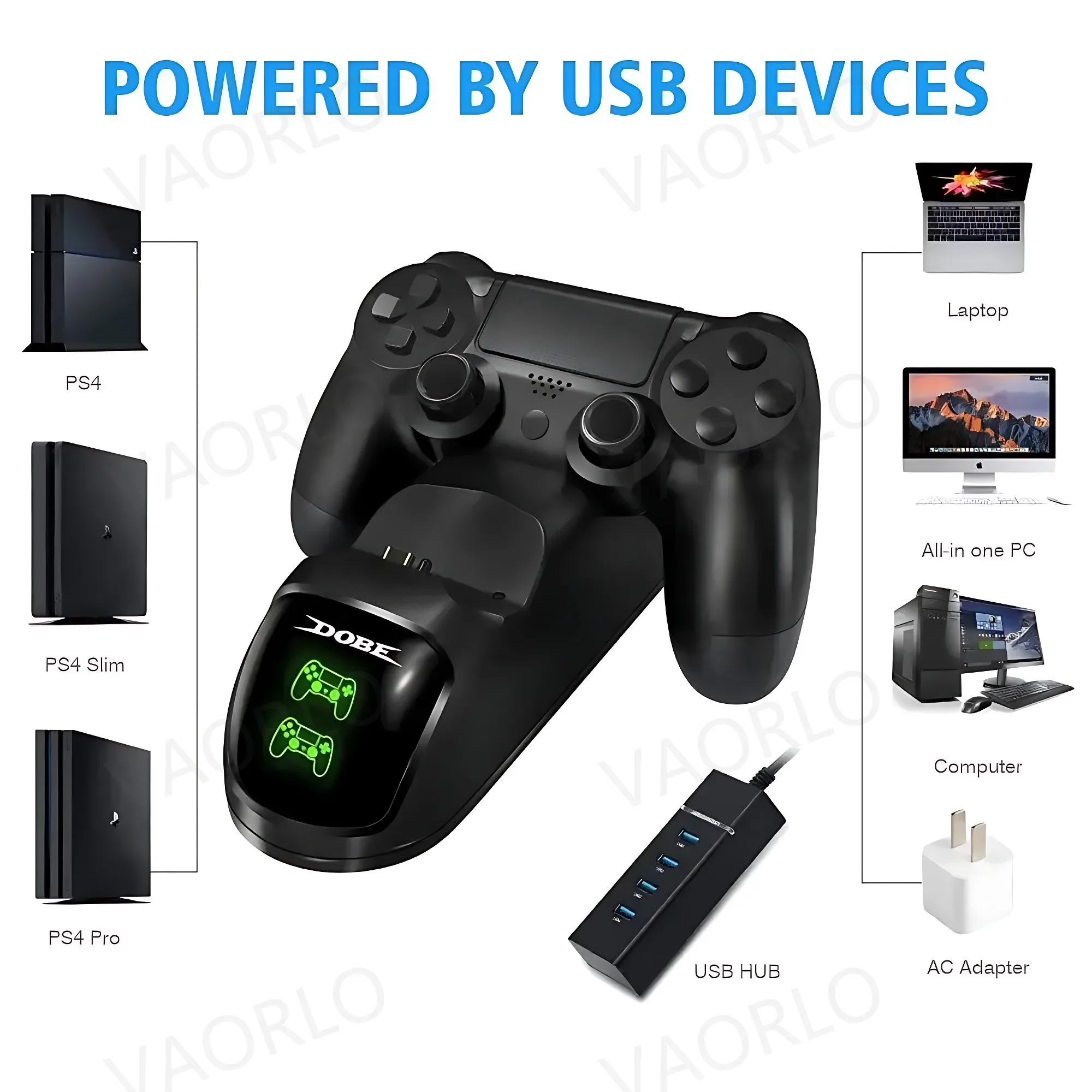 PS4 コントローラー充電ドックステーション プレイステーション