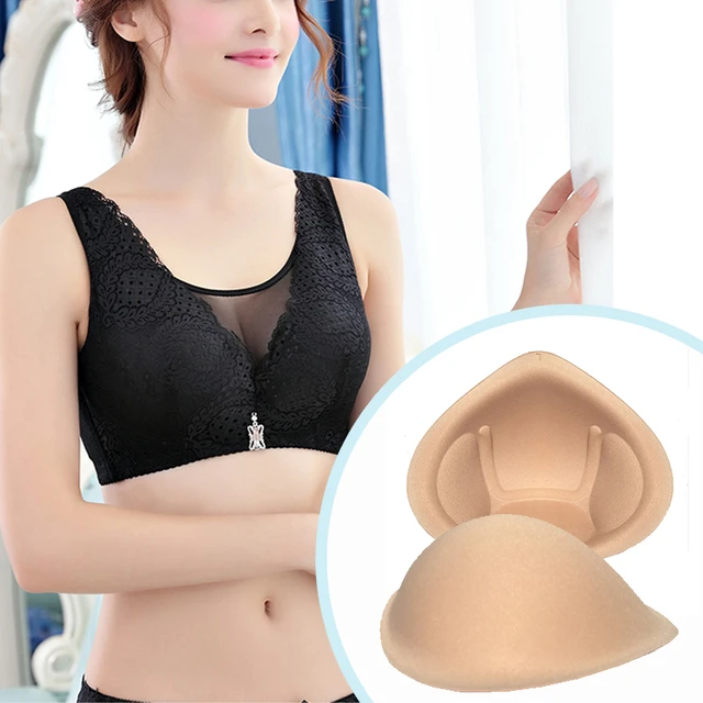 1 Pair Breast Forms Fake Boobs Enhancer Realistic Strap Sponge Bra