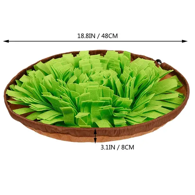 Pet Snuffle Mat for Dogs, Interactive Feed Game for Boredom, Encourages Natural Foraging Skills for Cats Dogs Bowl Travel Use 6