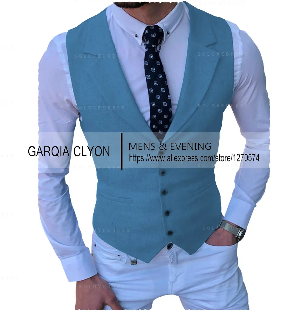 Men's Suits Vest New Arrival Classic Single Breasted Casual  Business Formal Suits Waistcoat For Jacket Groomsmen For Wedding 3