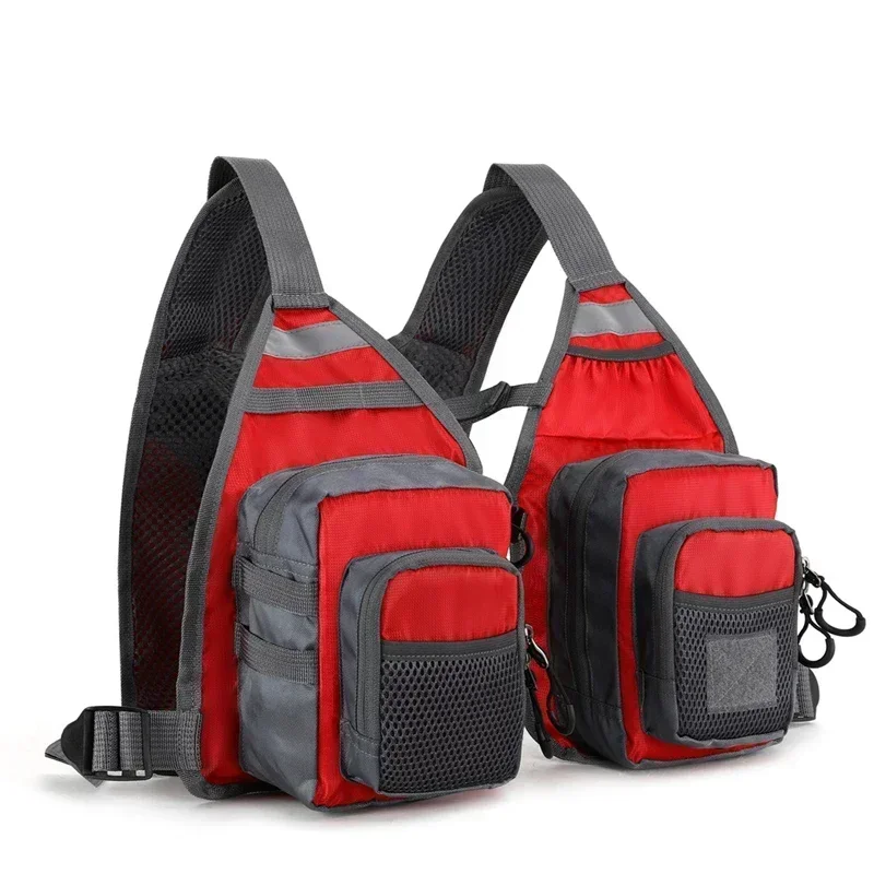 Fishing Vest Outdoor Fly Fishing Vest Ultra Lightweight Portable Chest Pack One Size Fits Most for Men and Women