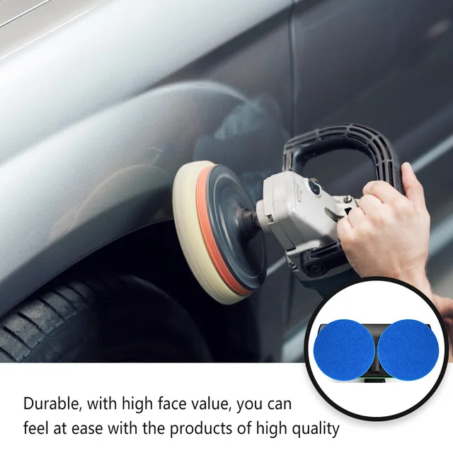 2 Darab Forgó Elektromos Mopok Csere Párna Kerek Alakú Szőnyegtisztító Szerszám Cseréje Párnák Nappali Kék - Image 2