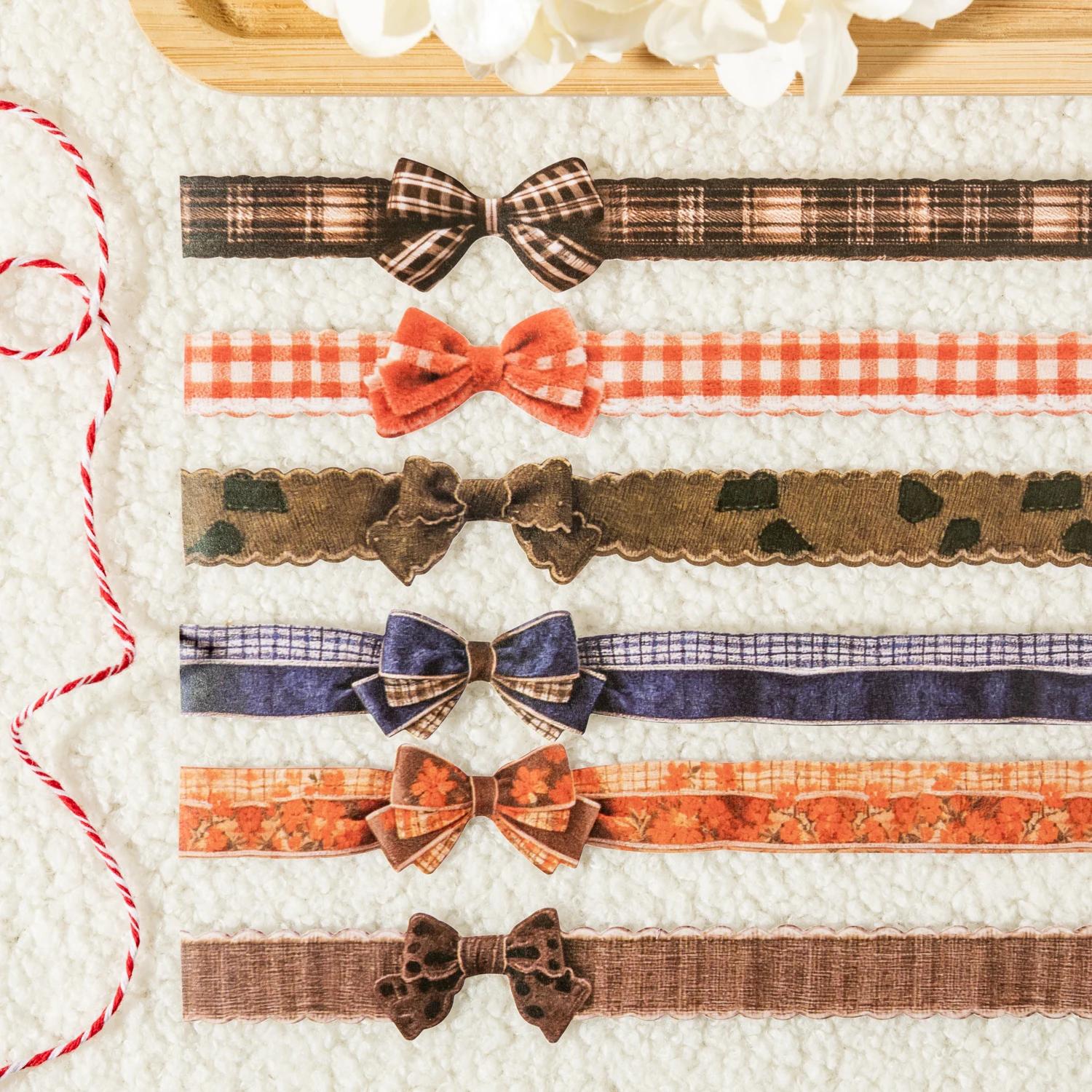 Kawaii Bow Design Washi Tape for DIY and Aesthetic Crafting