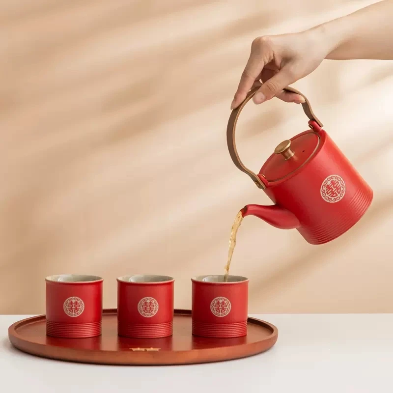 Wedding Kung Fu Tea Set, Home Gift for New Couples, Tea Cup, Holiday, Upscale Wedding Gifts