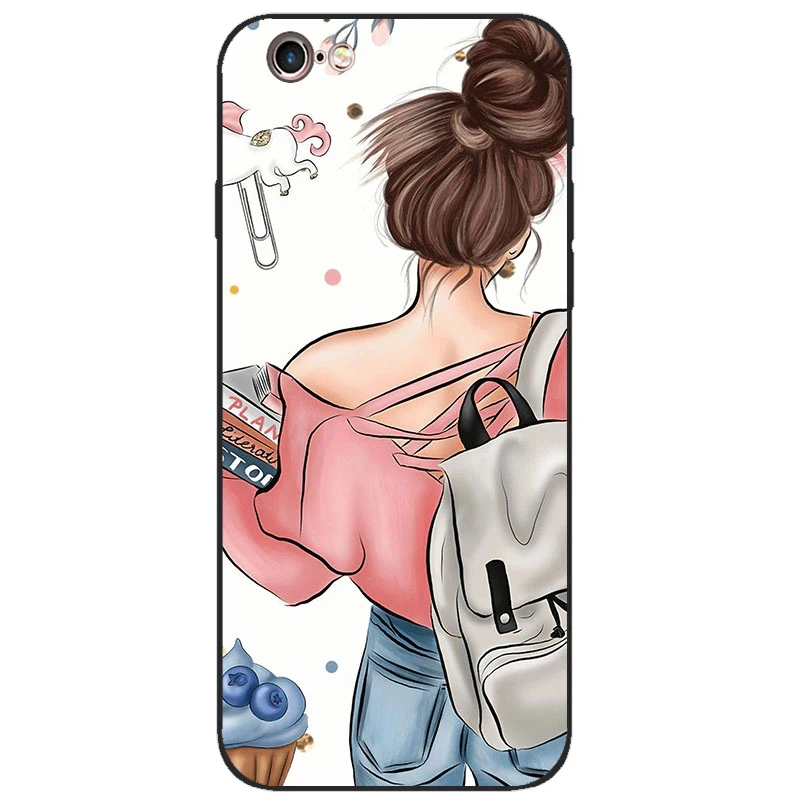 Floral Animal Design Soft Silicone Phone Case Cover