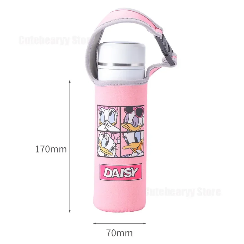 Disney Mickey Cartoon Cup Cover Students Fashion Portable Mug Cover Thickened Thermal Insulation Sports Gifts Cartoon Mug Cover