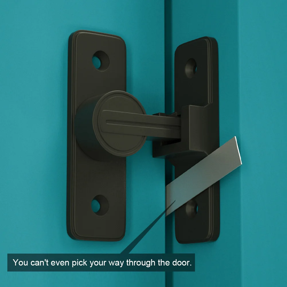 Luminous Barn Door Lock 90 Degree Sliding Barn Door Latch Heavy Duty  90 Degree Door Bolt Latch Lock for Bathroom Garage Window