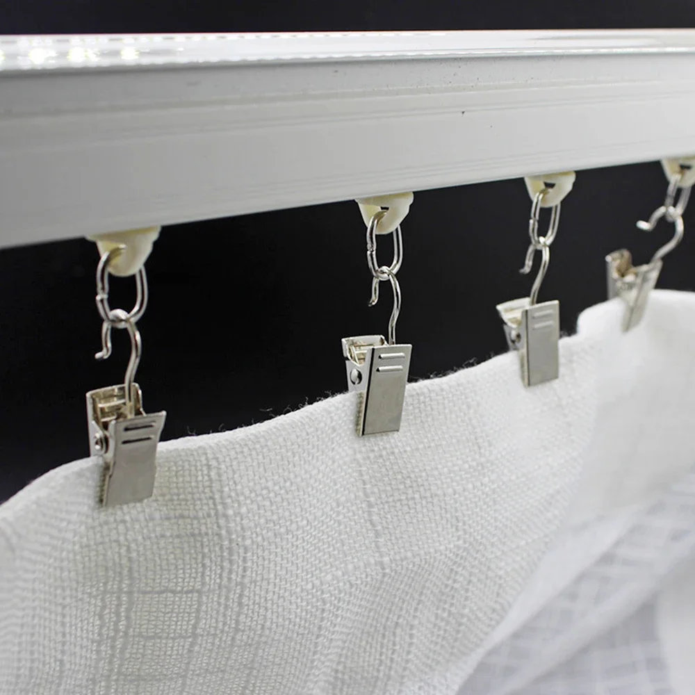 10/20PCS Window Curtain Hook Clips Solid Iron Drapery Hook