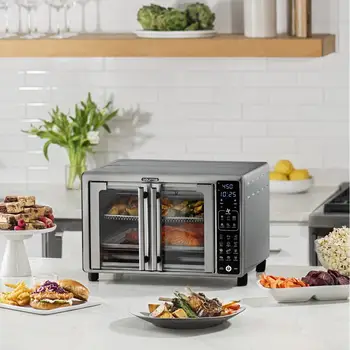 6-Slice Digital Air Fryer Toaster Oven with 19 One-Touch Presets Stainless Steel Advanced Technology Perfectly Crisped Creations 2
