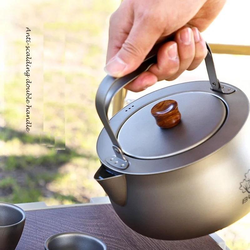 Camping Bulin BL200-L4 Cooking Titanium Kettle 800ml Tea Coffee Pot