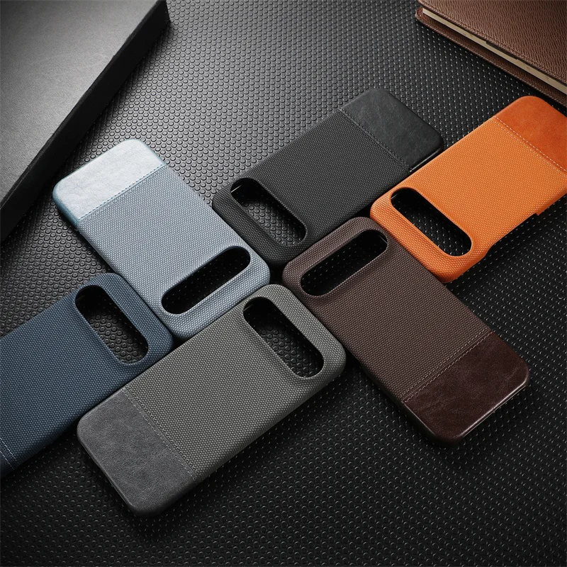 Luxury Matte Cotton Linen Soft Leather Phone Case - Frameless Anti-Fingerprint Shockproof Cover