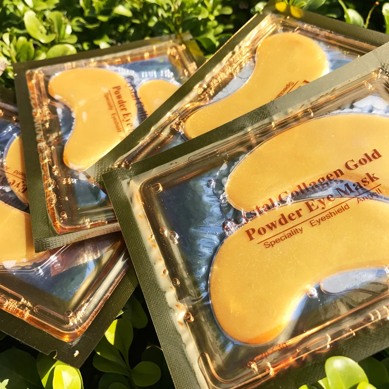 InniCare 40pcs Beauty Gold Crystal Collagen Patches For Eye Moisturizing Firming Eye Mask Korean Cosmetics Skin Care 5