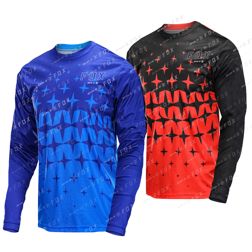 

Men's BAT FOX MTB Jersey Motocross Motorcycle T-Shirt Offroad DH Downhill Bike Jersey MTB Clothing Maillot ciclista