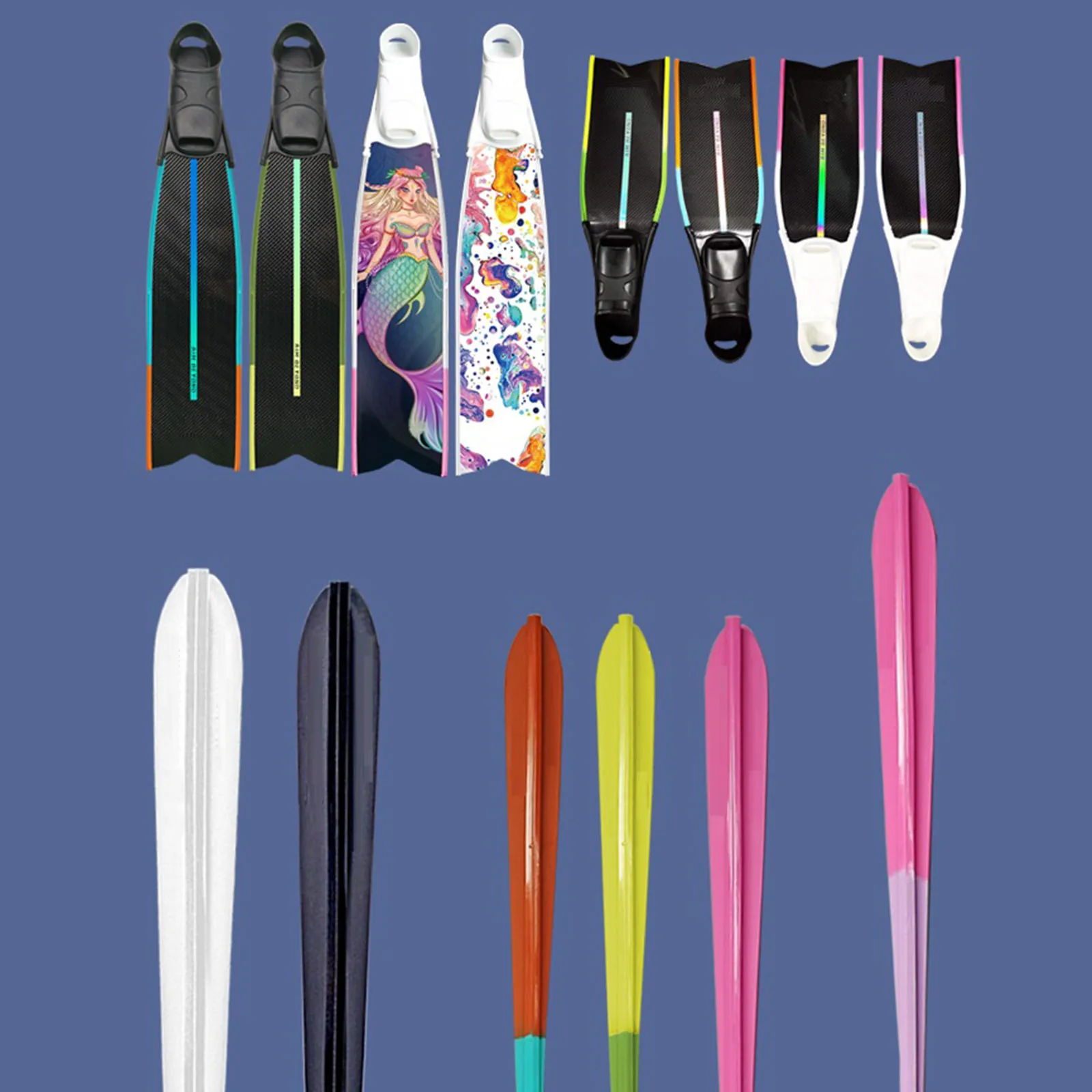 Scuba Diving Fins Edge Strip Edge Protection Portable Lightweight Diving Fins Water Guide Strip for Snorkel Fins Accessories 2