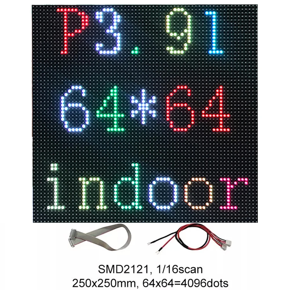 1pcs Indoor P3.91 LED Display Screen Module 250X250mm Good Quality LED